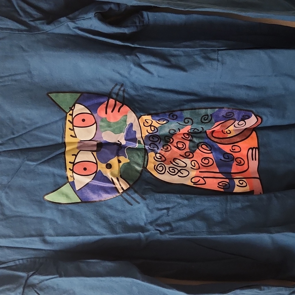 Cat print Shirt size M - Picture 3 of 7